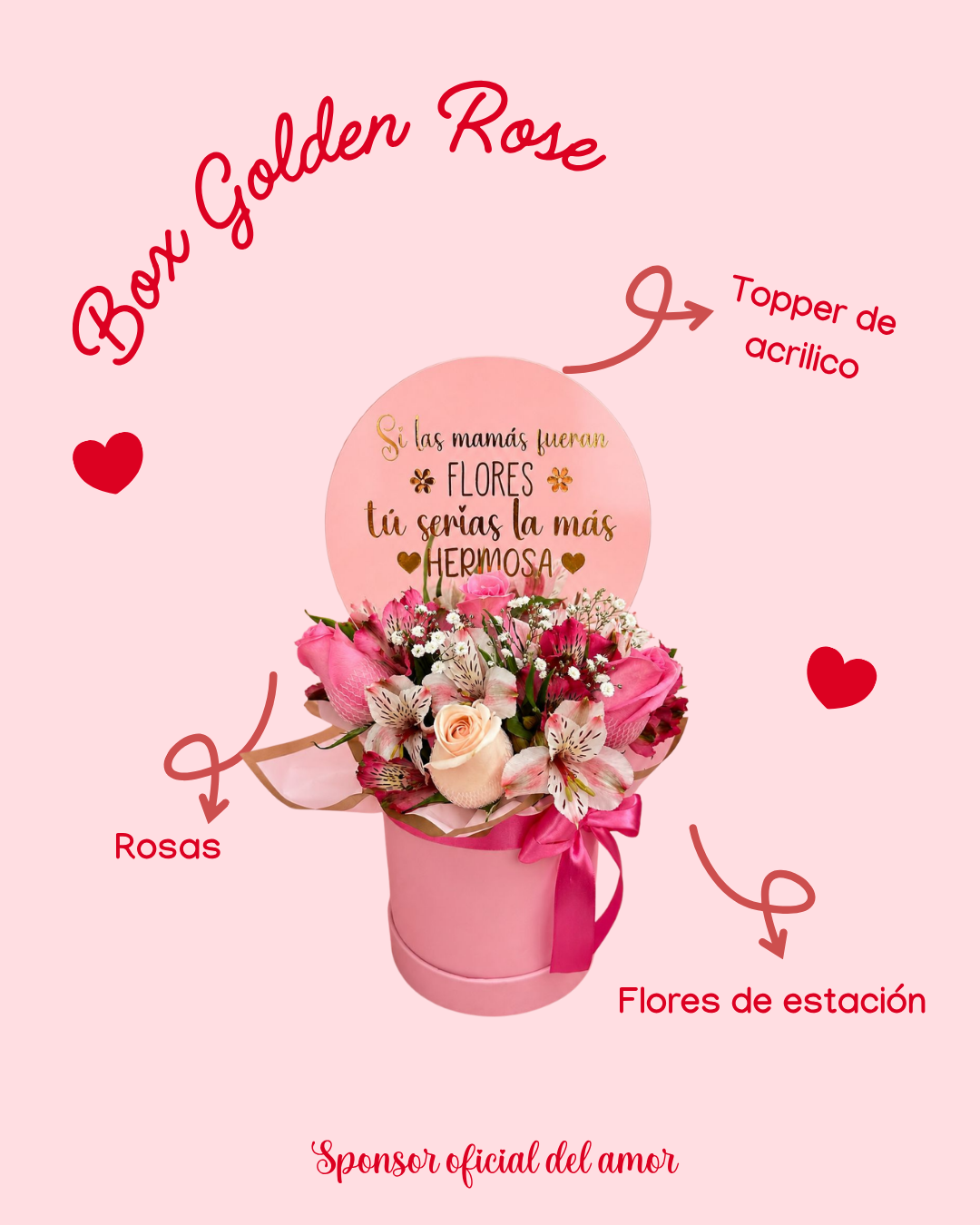 Box Golden Rose